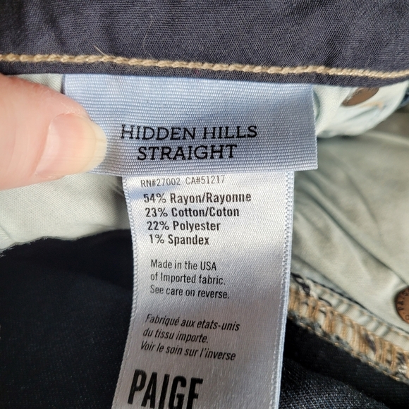 Paige Hidden Hills Straight size 24 - Picture 11 of 11